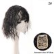 thumbnail image 2 of Fluffy Natual Black For Hair Loss Bangs Toupees High Temperature Fiber Increase Hair Volume Hair Extensions Women Corn Curly Bangs Head Top Wig Block, 2 of 5