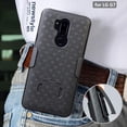 thumbnail image 5 of Compatible With LG G7 ThinQ - Armor Case Swivel Belt Clip Holster Cover B9D, 5 of 6