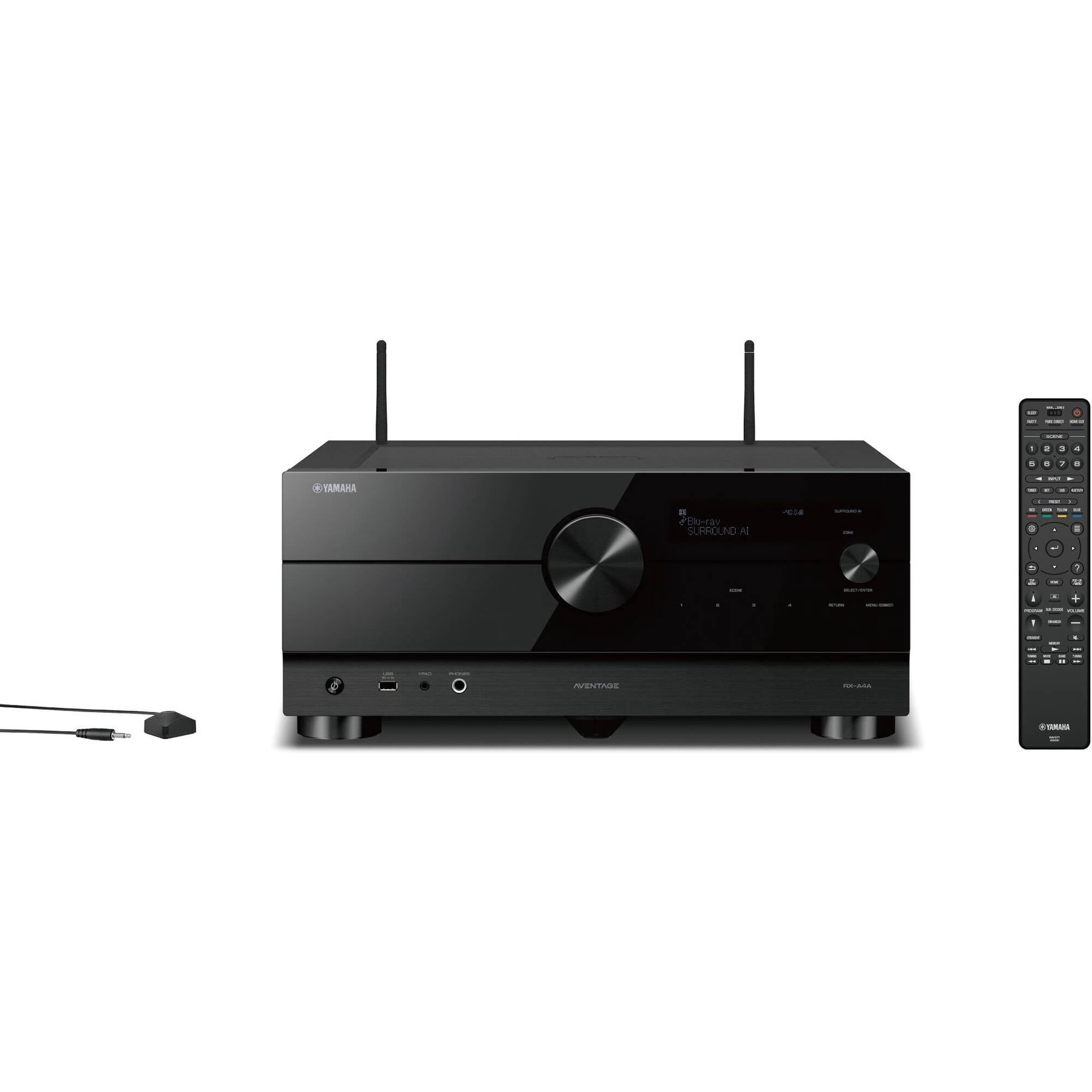 Yamaha RX-A4A AVENTAGE 7.2-Channel Surround Sound Network AV Receiver MusicCast Built-In Wi-Fi and Bluetooth Streaming Home Theater System Bundle With Accessories