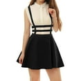 thumbnail image 1 of Women's Sexy Lace Hollow - Out A - Line Mini Skirt - Adjustable Straps for Students, 1 of 4