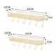 thumbnail image 2 of Organizador de estantes de pared con 5 ganchos, ahorra espacio, estantes flotantes de acero inoxidable sin perforaciones for baño y cocina., 2 of 8