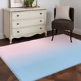 thumbnail image 3 of Pink Blue Ombre Area Rug 4x6 FT, Non Slip Kids Room Carpet, Pink Gradient Color Modern Abstract Art Washable Soft Floor Carpet Non-Shedding Throw Rug for Dorm Kitchen Study Room Home Office Bedside, 3 of 9