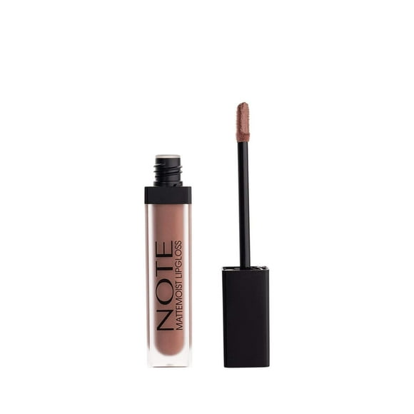 Note Cosmetics Mattemoist Lipgloss Semi Matte Satin Finish Liquid Lipstick-414 Pinky Milk