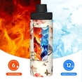 thumbnail image 6 of 18oz Sports Insulated Kettle Double Wall Vacuum Insulated Water Bottle With Leak Proof Flip Lid For Gym Outdoor Commuting Camping Bird (6), 6 of 9