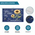 thumbnail image 6 of You Are My Sunshine Placemats Set of 6, Yellow Sunflowers Cute Bees Heart Blue Placemats for Dining Table, Place Mats for Kitchen Tabletop, Waterproof Wipeable Dining Table Mats Set, 6 of 9