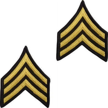 US Army Chevron Rank Sergeant E-5 / SGT / OR-5 Official Licensed - 2pc