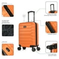 thumbnail image 4 of InUSA Trend 20" Hardside Lightweight Luggage with Spinner Wheels, Handle, and Trolley, Orange, 4 of 12
