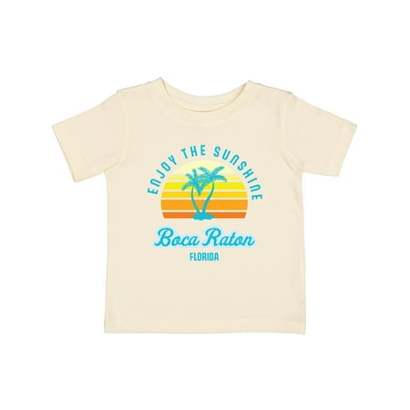 

Inktastic Summer Enjoy the Sunshine Boca Raton Florida in Blue Gift Baby Boy or Baby Girl T-Shirt