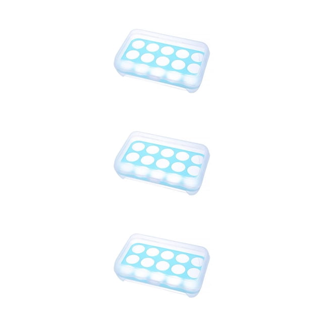Caja de almacenamiento para refrigerador de huevos Yuarrent 15 rejillas plástico