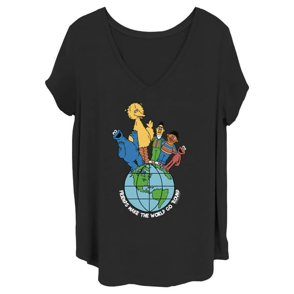 Women's Sesame Street Friends Make the World Go Round Graphic T-Shirt