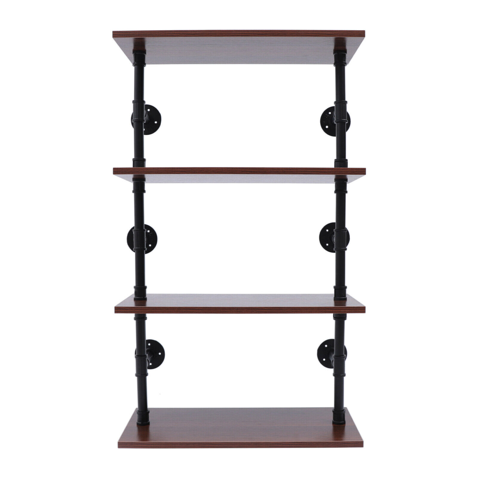 OUKANING 4Tier Rectangular Solid Wood Wall Mounted Storage Shelves
