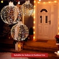 thumbnail image 4 of Costway Lot de 3 Boules Lumineuses LED de Noël pour Extérieur avec Lumières 360, 4 of 10