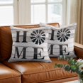 thumbnail image 3 of Vintage Home Throw Pillow Cover Windmill Word on Rustic Wooden Grain Cotton Linen Cushion Cover Throw Pillow Case with Invisible Zipper for Couch Sofa Bed Chair Car 18x18 Inch, 3 of 9
