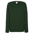 thumbnail image 1 of Fruit OF The Loom- Sudadera ligera y ajustada de mangas ranglán para mujer (Verde botella), 1 of 2