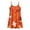 Orange-1, variant on LIIPEE Girls Halloween Graphic Nightgown Spaghetti Strap Sleep Dress Kids Cozy Sleepwear 5-14 Years