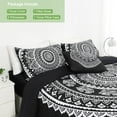 thumbnail image 2 of PiccoCasa 5pcs Polyester Duvet Cover Set Bohemian Bedding Set, Black Queen, 2 of 7