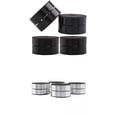 thumbnail image 1 of Milaget 8 Pcs Pieds d'Isolation pour Amplificateur de Haut-Parleur CD Support Pointes Alliage d'Aluminium, 1 of 9