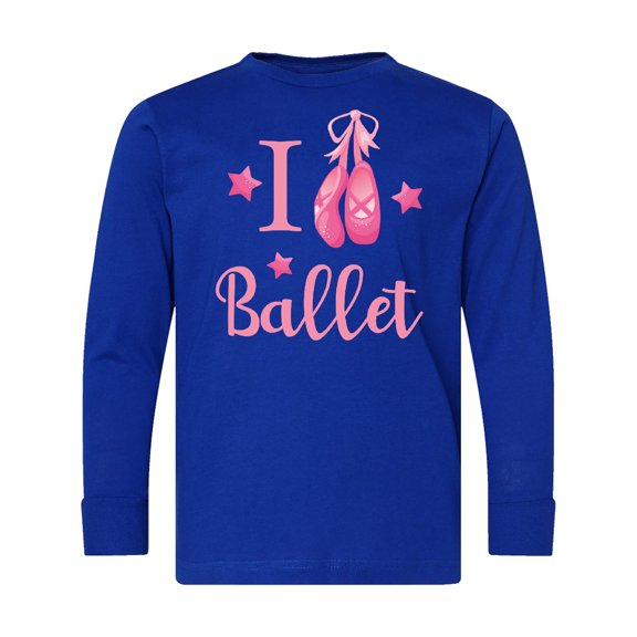 Inktastic I Love Ballet Long Sleeve Youth T-Shirt