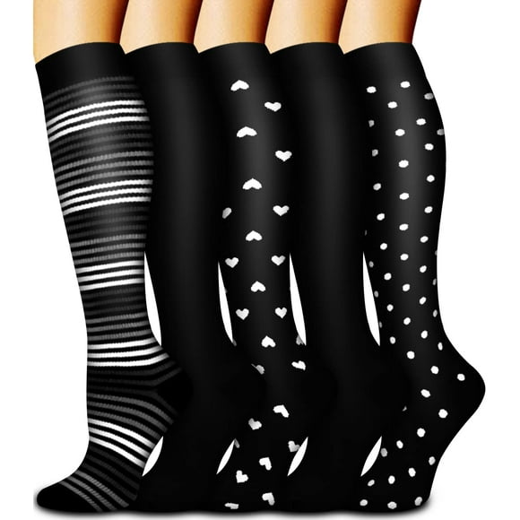 Bluemaple Copper Compression Socks For Women & Men Circulation - Best for Running,Nursing,Hiking,Flight&Travel