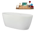 thumbnail image 3 of 59" Streamline B-276-60-PBR Soaking Freestanding Tub and Tray With Internal Drain in Polished Brass, 3 of 8