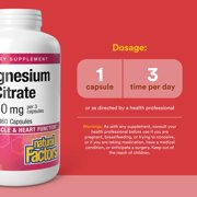 Natural Factors Magnesium Citrate 150mg-360 Capsules