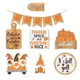 thumbnail image 3 of ⚡ Big Sale ! Multi Piece Fall Tiered Tray Decorative Set Thanksgiving Pumpkin Maple Dwarf Wood Sign Hello Fall Rustic Farmhouse Wood Beads Decor Tabletop Sign Perfect For Fall Thanksgiving Tabl, 3 of 8