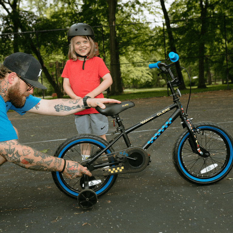 Glerc NuNu 16 Inch Kids Bike Ages 4 5 6 7 Years Old Little