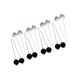 thumbnail image 4 of 8 piezas Ladders Golf Balls Reemplazo de Dia 165 In, actividades de juego de golf en interiores o al aire libre, pelotas de juego de lanzamiento de En y negro, 4 of 8