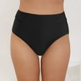 thumbnail image 2 of Cathalem Womens Bikini Bottoms String Bathing Suit Bottom with Moderate Coverage Low Waist Swim Bottom (Black,M), 2 of 8