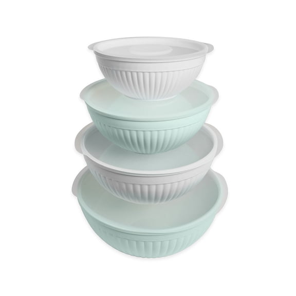 Nordic Ware 8 Piece Covered Bowl Set - Sea Glass Multi