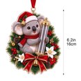 thumbnail image 3 of Cififendec Christmas Money Holder 6.38"×5.91", Santa Hat Koala Holding Clear Wish Tube, Xmas Tree Ornament for Mantel Window Decor, 3 of 6