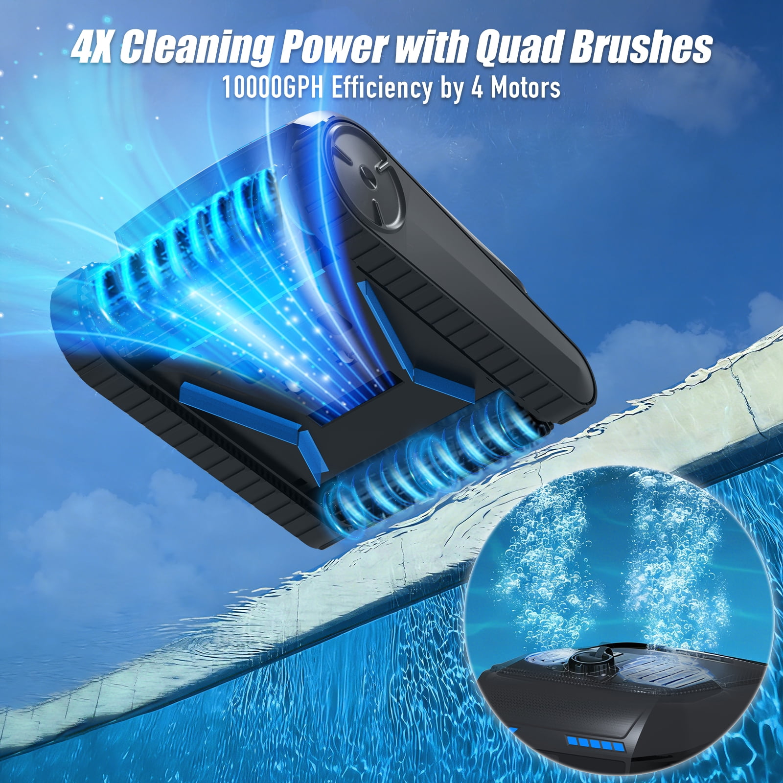 AIRROBO CP400 Lite Cordless Robotic Pool Cleaner - Smart, Powerful, All-Pool Cleaning