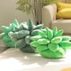 thumbnail image 3 of Juguetes de peluche de plantas suculentas realistas para niñas, muñeco suave relleno de flores en maceta verde, almohada, cojín para silla, regalo, 25 cm, 45cm, 3 of 4