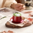 thumbnail image 4 of Coffee Mug, Stoneware Cup, Hexagonal Ceramic Mug with Wooden Handle, Kitchen Dining Set, 1-Piece, 4 of 6