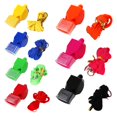 thumbnail image 3 of CSChome High Decibels Whistle Referee Whistle Set - 2Pcs, Mouthguard, Lanyard, Loud Sound, Professional Outdoor Training Whistle, 3 of 7