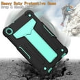 thumbnail image 4 of Dteck Shockproof Case For Samsung Galaxy Tab A 8.4 inch 2020 Model SM-T307, Heavy Duty Rugged Hybrid Case High Impact Full Body Kickstand Protective Cover (no built-in screen protector), Black + Mint, 4 of 4