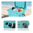 thumbnail image 5 of GDF Studio 25QT Portable Hard Cooler with Bottle Opener, Cup Holder and Forming Ruler, Turquoise, 5 of 8