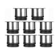 thumbnail image 1 of Juego de 8 patas para muebles, patas de cocina ajustables, Ø 50 mm/altura 50 mm, patas redondas de metal y acero inoxidable para sofá, patas de mesa, 1 of 5