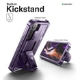 thumbnail image 4 of Dexnor for Samsung Galaxy S22 Case, [Built in Screen Protector and Kickstand] Heavy Duty Military Grade Protection Shockproof Protective Cover for Samsung Galaxy S22 5G,Phantom Purple, 4 of 5