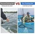 thumbnail image 6 of SAN LIKE Floating Fishing Net Collapsible Fishing Net Fishing Landing Net with Telescoping Pole Fishing net Freshwater Rubber Coated for Steelhead Salmon Fly Bass Trout Easy to Carry Extend to 41inch, 6 of 7