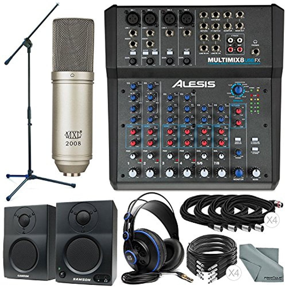 Alesis MultiMix 8 USB FX 8Channel Mixer with Effects & USB Audio