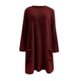 thumbnail image 6 of Pajamas for Women Set Fall & Winter Pullover Long Sleeve Set Soft Double Fleece with Embossed Design & Cozy Loungewear for Cold Nights, 6 of 6