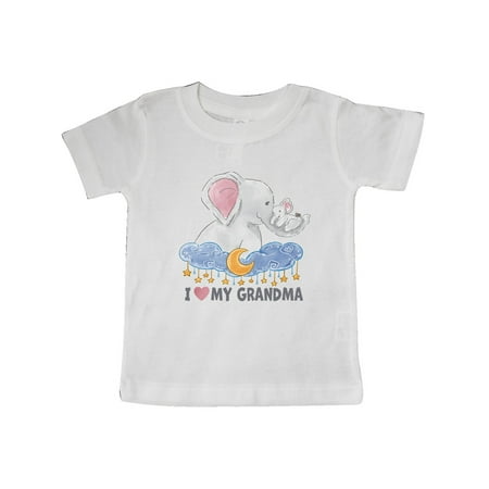 

Inktastic I Love My Grandma Elephant Family Gift Baby Boy or Baby Girl T-Shirt
