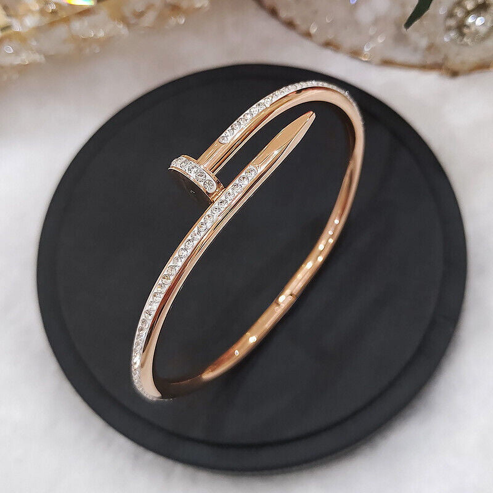 Buy The Bling Box Charming Diamond Nail Bracelet Bracelets For Women &  Girls. at Amazon.in