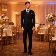 Cloudstyle Mens 3 Piece Suit Set Blazer Tux Vest Suit Pants Jacket Formal