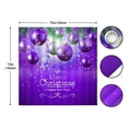 thumbnail image 3 of Halloween Decorations Outdoor Merry Christmas Shower Curtains For Bathroom Polyester Fabric Winter Snow Xmas Tree Shower Curtain Set Machine Washable Bathroom Decor, 3 of 6