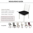 thumbnail image 2 of 4Pcs Rhombus Lattice Chair Seat Covers - Removable Washable Anti-Dust Dining Chair Seat Protector Cushion Slipcovers,E, 2 of 5