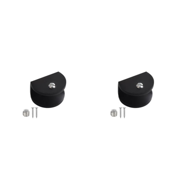 Soporte de pared Cateissary 10pcs set antideslizante Dispositivo de elevación Asiento semicírculo negro M