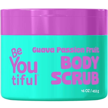 BeYOUtiful Guava Passion Fruit Body Scrub Exfoliator, 16 oz