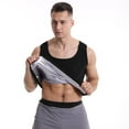 thumbnail image 5 of JLFKNG Summer Mens T Shirt Tops Solid Color Sauna T-Shirts Crew Neck Workout Sports Shapewear Gym Exercise Sleeveless Tees Comfy Mens Clothes, 5 of 9